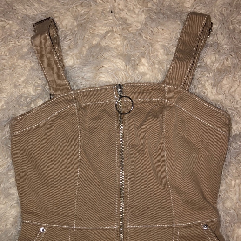Brown/Tan Denim Dress